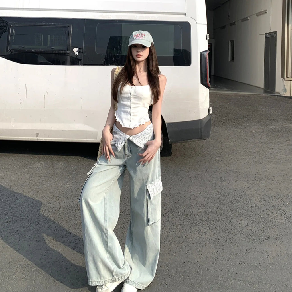 ג'ינס רחב דגם - ניקה