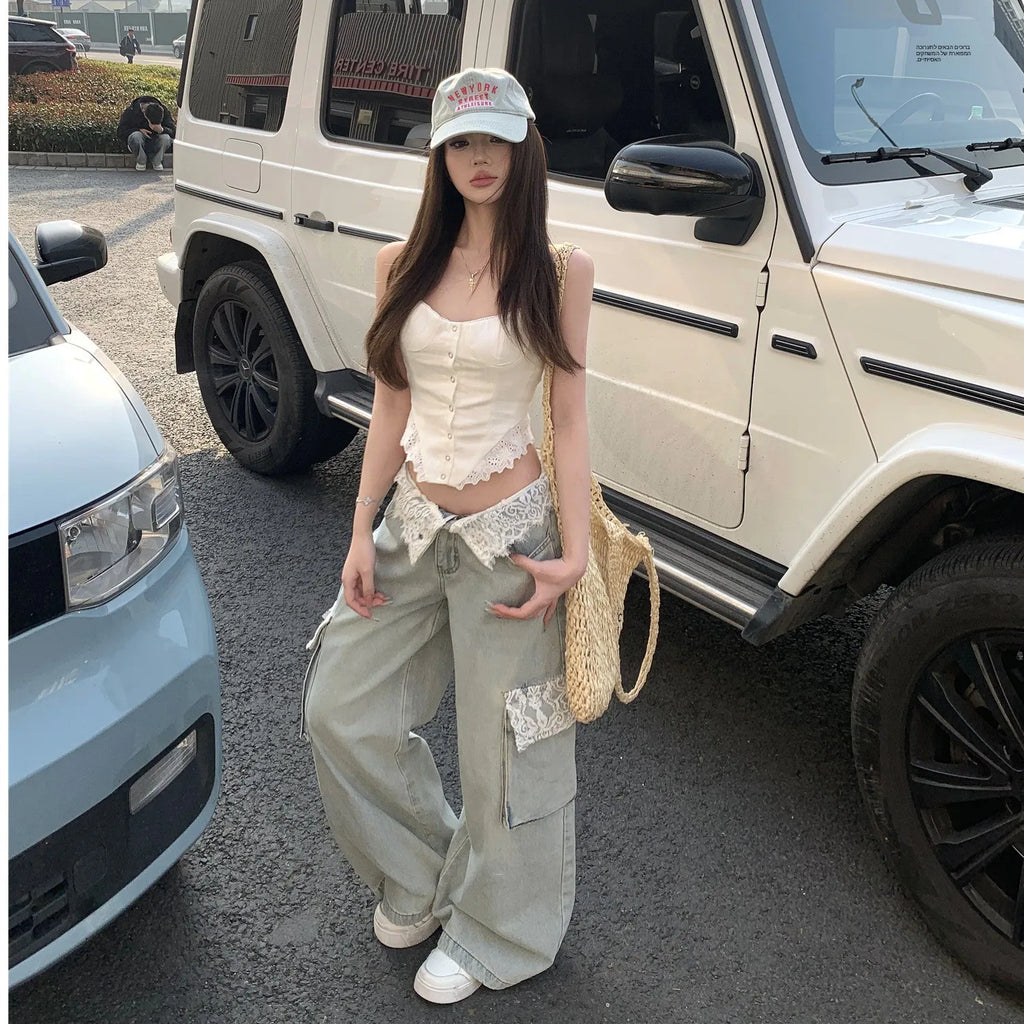 ג'ינס רחב דגם - ניקה